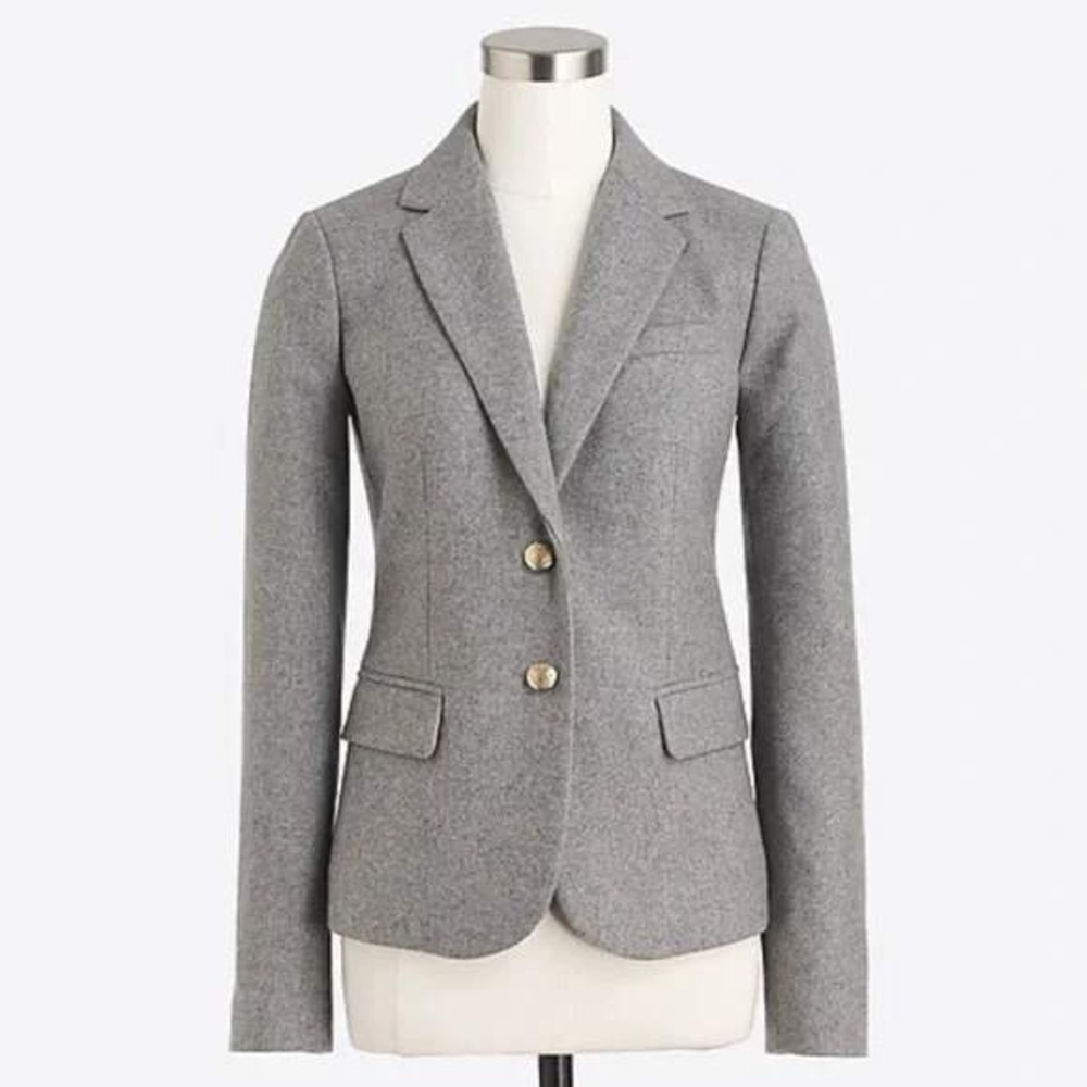J. Crew Schoolboy Blazer Wool‎ Gray 6
